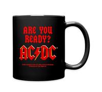 Spreadshirt AC/DC Logo Ceramic Mug, 325 ml, Black