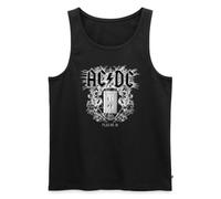 Spreadshirt AC/DC Logo with Socket Plug Me in Videoalbum Men's Organic Tank Top, L, Black