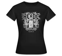 Spreadshirt AC/DC Logo with Socket Plug Me in Videoalbum Women's T-Shirt, L, Black