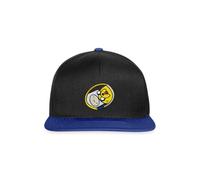 Spreadshirt Adventure Time Finn and Jake Embroidery Design Snapback Cap, One Size, Black/Bright Royal