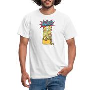 Spreadshirt Adventure Time Merch Jake Makin' Bacon Pancakes Men's T-Shirt, L, White