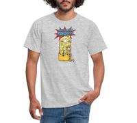 Spreadshirt Adventure Time Merch Jake Makin' Bacon Pancakes Men's T-Shirt, S, Heather Grey
