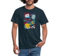 Spreadshirt Adventure Time Merchandise Comic Panel Men's T-Shirt, M, Navy