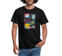 Spreadshirt Adventure Time Merchandise Comic Panel Men's T-Shirt, S, Black