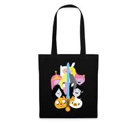 Spreadshirt Adventure Time Merchandise Group Tote Bag, One Size, black