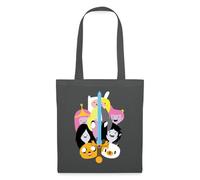 Spreadshirt Adventure Time Merchandise Group Tote Bag, One Size, graphite grey