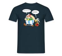 Spreadshirt Asterix & Obelix Argument Men's T-Shirt, XL, Navy