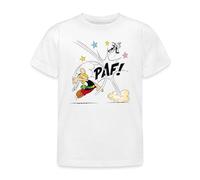 Spreadshirt Asterix & Obelix Asterix Fighting Kids' T-Shirt, 110/116 (5-6 Years), White