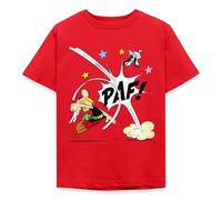Spreadshirt Asterix & Obelix Asterix Fighting Kids' T-Shirt, 122/128 (7-8 Years), red