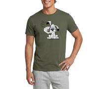 Spreadshirt Asterix & Obelix Dogmatix Gesturing TOC Men's T-Shirt, 4XL, Military Green