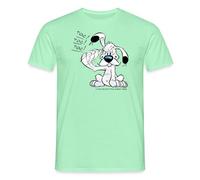 Spreadshirt Asterix & Obelix Dogmatix Gesturing TOC Men's T-Shirt, M, Mint Green