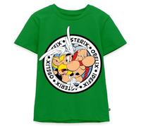 Spreadshirt Asterix & Obelix & Dogmatix On an Adventure Tour Kids Premium Organic T-Shirt, 122/128 (6 Years), Green