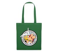 Spreadshirt Asterix & Obelix & Dogmatix On An Adventure Tour Tote Bag, One Size, evergreen