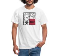 Spreadshirt Asterix & Obelix & Dogmatix Portrait Men's T-Shirt, M, White