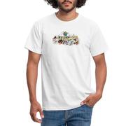 Spreadshirt Asterix & Obelix Gauls Attack Men's T-Shirt, L, White