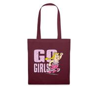 Spreadshirt Asterix & Obelix Go Girls Impedimenta Tote Bag, One Size, Burgundy