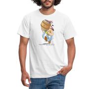 Spreadshirt Asterix & Obelix These Rugbymen are Crazy Men's T-Shirt, XXL, White