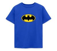 Spreadshirt Batman Classic Logo Kids' T-Shirt, 110/116 (5-6 Years), Royal Blue