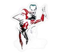 Spreadshirt Batman Joker Harlequin Dance Sticker Size S (10 x 10 cm), 10 x 10 cm, Transparent Glossy