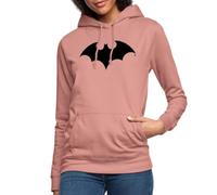 Spreadshirt Batman Logo Classic Black Women's Hoodie, XXL, dusky rose
