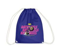 Spreadshirt Batwheels Bibi with Writing Protect Gotham City Drawstring Bag, One Size, Royal Blue