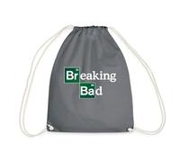 Spreadshirt Breaking Bad Logo Drawstring Bag, One Size, Grey