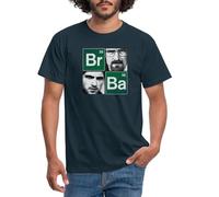 Spreadshirt Breaking Bad Walter and Jesse Elements Men's T-Shirt, L, Navy