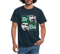 Spreadshirt Breaking Bad Walter and Jesse Elements Men's T-Shirt, XL, Navy