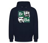 Spreadshirt Breaking Bad Walter and Jesse Elements Unisex Hoodie, L, navy