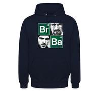 Spreadshirt Breaking Bad Walter and Jesse Elements Unisex Hoodie Navy