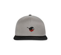 Spreadshirt Bullfinch Embroidered Snapback Cap, One Size, Graphite/Black