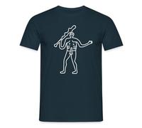 Spreadshirt Cerne Abbas Giant Men’s T-Shirt, 4XL, Navy