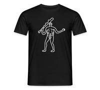 Spreadshirt Cerne Abbas Giant Men’s T-Shirt, M, Black