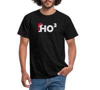 Spreadshirt Christmas Humour Ho Ho Ho Men's T-Shirt, XL, Black