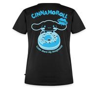 Spreadshirt Cinnamoroll Come Share My Doughnuts! Women’s Premium T-Shirt, L, Black