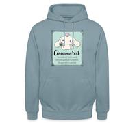 Spreadshirt Cinnamoroll Don't Overthink It. Just Be Yourself Unisex Hoodie, S, stonewash blue