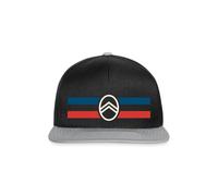 Spreadshirt Citroën Logo Stripes Snapback Cap, One Size, Black/Grey
