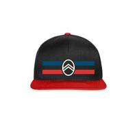 Spreadshirt Citroën Logo Stripes Snapback Cap, One Size, Black/red