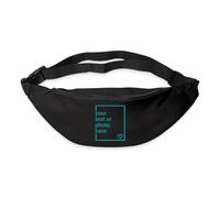 Spreadshirt Custom Bumbag Add Your Own Text or Image Personalised Bum Bag, One Size, Black