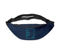 Spreadshirt Custom Bumbag Add Your Own Text or Image Personalised Bum Bag, One Size, Navy
