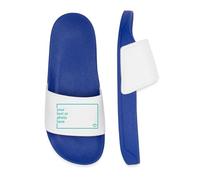 Spreadshirt Custom Pool Sliders (Men) Add Your Own Text or Image Personalised Men’s Pool Sliders, 45, royal blue