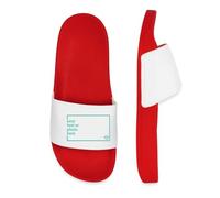 Spreadshirt Custom Pool Sliders (Women) Add Your Own Text or Image Personalised Women’s Pool Sliders, 42, red