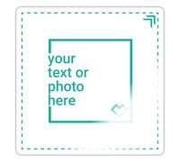 Spreadshirt Custom Sticker Add Your Own Text or Image Personalised Sticker, 10 x 10 cm, White Glossy