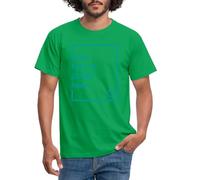 Spreadshirt Custom T-Shirt Add Your Own Text or Image Personalised Men's T-Shirt, XL, Kelly Green
