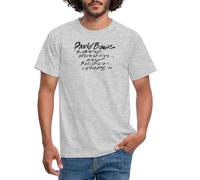 Spreadshirt David Bowie Scary Monsters and Super Creeps Men's T-Shirt, M, Heather Grey