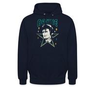 Spreadshirt David Bowie Starman Unisex Hoodie, XXL, navy