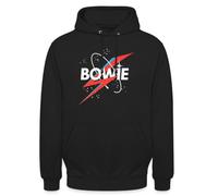 Spreadshirt David Bowie Starry Sky With Lightning Unisex Hoodie