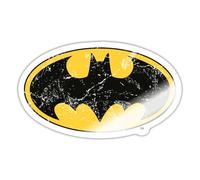 Spreadshirt DC Comics Batman Vintage Logo Sticker Size S (10 x 10 cm), 10 x 10 cm, White Glossy