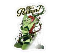 Spreadshirt DC Comics Bombshells Poison Ivy Pose Sticker Size S (10 x 10 cm), 10 x 10 cm, Transparent Glossy