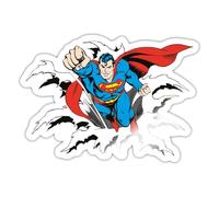 Spreadshirt DC Comics Originals Superman Flying Sticker, 10 x 10 cm, White Glossy